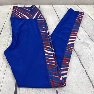 Buffalo Bills Zubaz Womans Leggings Size XL Royal Red & White